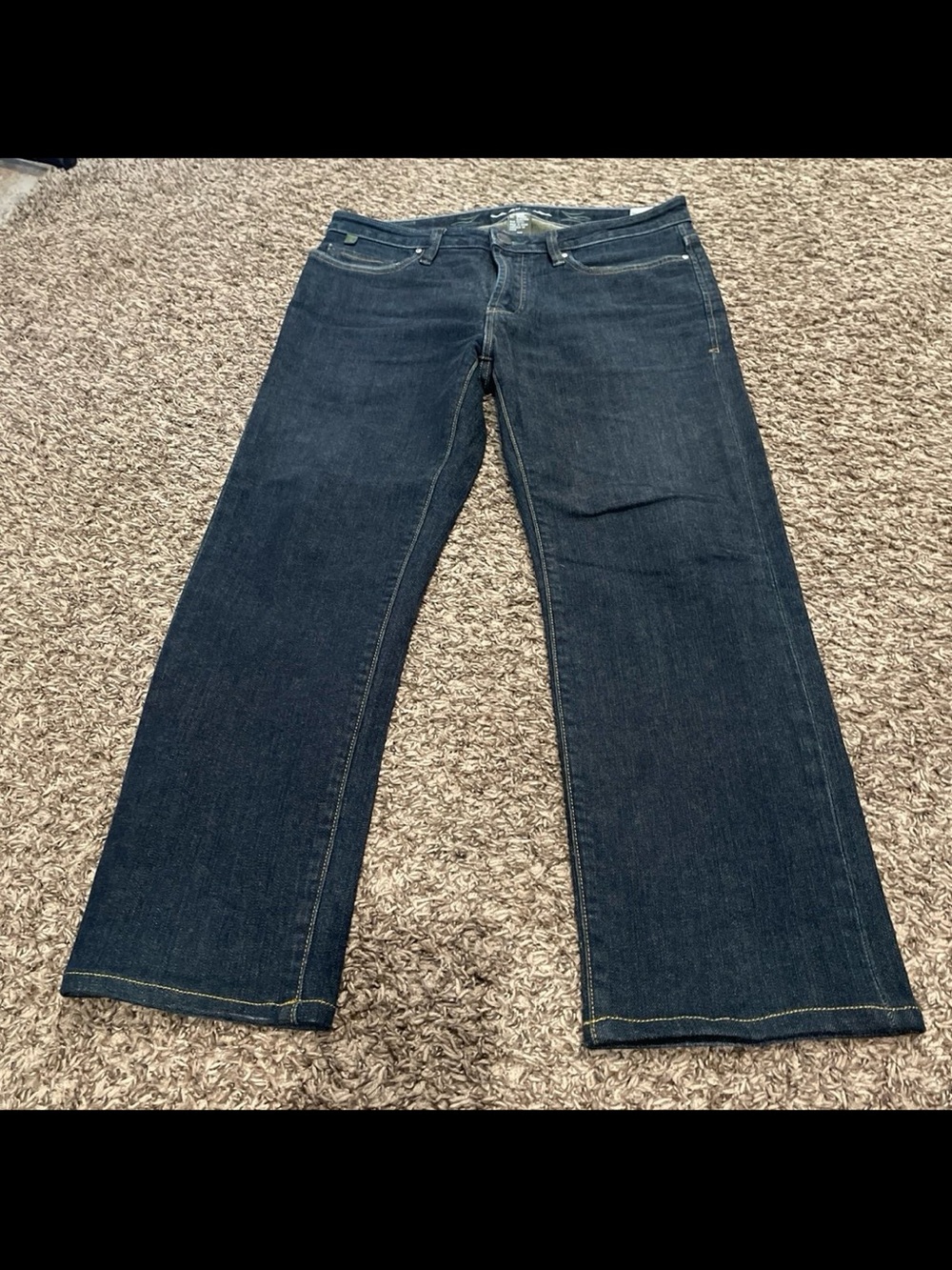 worn denim straight leg fit jeans size 32 x 32